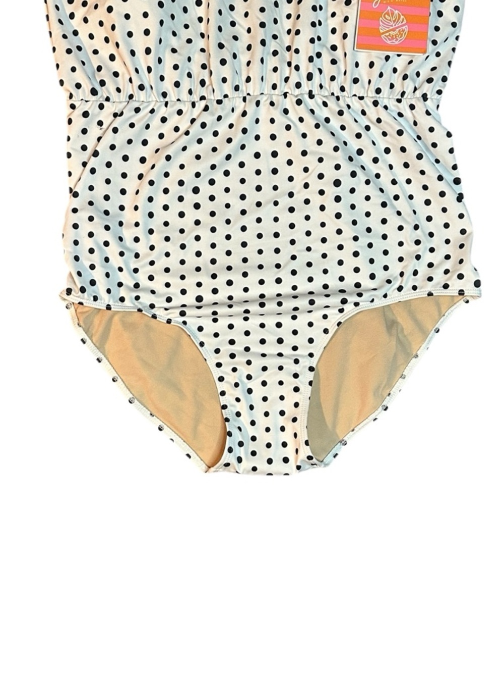 Kortni Jeane Polka Dot One Piece NWT Large - Picture 3 of 6